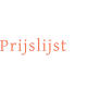 Prijslijst